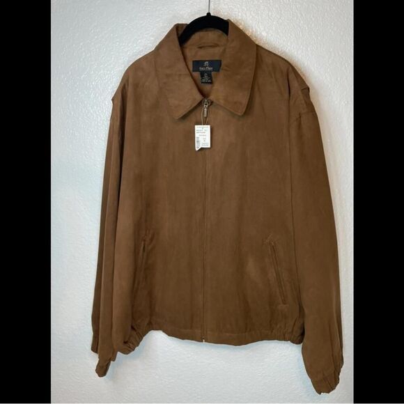 Gary Player men’s brown collared zip up jacket size XL - Picture 1 of 12